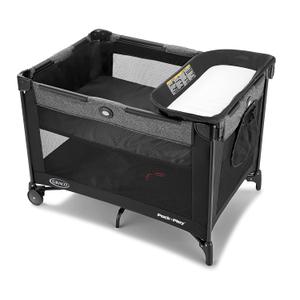 Graco Simple Solutions Pack 'n Play Playard, Cam
4 Modes: Full-Size & Infant Bassinet with Canopy, Diaper Changer, Toddler Playard; Easy Compact Fold, Travel-Ready, 39.5 x 28.25 x 29 inches