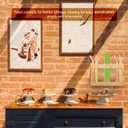 Wooden Straw Holder, Tumbler Straw Organizer Rack with Double Sided Adhesive Tape Drinking Straw Holder Dispenser Accessories Glass Straw Storage Container Supplies for Kitchen Counter Cabinets