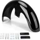 Metal 19 inch Motorcycle Front Fender Fit For Harley Touring Street Glide Electra Road King Glide Bagger (Mudguard Vivid Black)