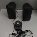 SOULION C30 Computer Speakers, USB Powered & 3.5 mm AUX Bluetooth Speakers for Desktop Monitor, LED Flame Lights & Easy-Control Pod, Gaming Speakers for Laptop Tablet Phone - Black