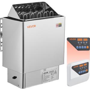 VEVOR Sauna Heater, 9KW 240V Electric Sauna Stove, Dry Steam Bath Saunas Stove with Pre-Drilled Bracket, Fit 317.8 to 459 CU.FT Saunas Rooms, Steam Bath Stoves for Home, Commercial, Leisure Venues