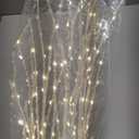 BAOLITVINE Birch Tree with Lights 4FT 200 Fairy Lights, Lighted Trees for Home Fireplace Room Party Thanksgiving Christmas Decoration Inside Outdoor (3ft 11in)