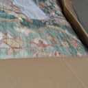 Deerly Green Rug 8x10 Area Rug for Living Room Bedroom Washable Rugs Large Boho 8x10 Rug for Dining Room Carpet Non-Slip Distressed Carpet Rugs Print Floor(Border Green)