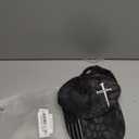 Adjustable Jesus 3 Nail Cross Hat with American Flag (One Size, Black)