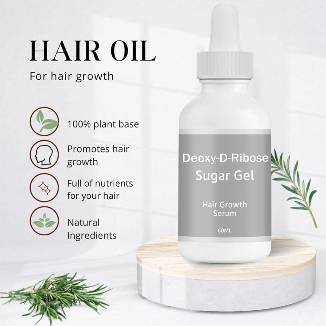 Deoxyribose Sugar Gel Hair Growth, Deoxy Ribose Sugar For Hair strengthen, Suitable for both men and women. 2pcs