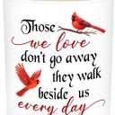 TEEZWONDER Sympathy Gifts for Loss of Loved One, Scented Candle 10 oz | Bereavement Memorial Gift, Vanilla Lavender, Long Lasting Burn, Soft Scented, Glass Jar With Lid, Ready To Gift