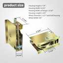 2 Pack 0C5Y00P0 Sliding Patio Door Rollers Compatible with P-Ella Sliding Patio Door, Height Adjustable 1-1/2" Steel Ball Wheel Bearing Rollers, Can Bearing Weight 265 Lbs, Fits Doors Made After 1992