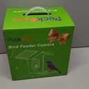 PeckCam Bird Feeder with Camera Solar Powered, AI Identify & Auto Capture with 32GB Card, 2K HD Live Video Smart Bird Feeder Camera Instant Notifications in Backyard, Gift for Bird Lovers (Green)