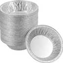 (50 Pack Pie Pans 5 inch,Mini Pie Tins HEAVY-DUTY Disposable Aluminum Foil Tart,pie Pans for Baking Personal Mini Pies, Easily Stack & Store, Freeze & Reheat