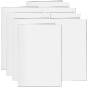 8 Pack, Inventiv 30 Second Recordable DIY Greeting Card, Voice Recorder Module, Blank White/Apply Custom Design Artwork
