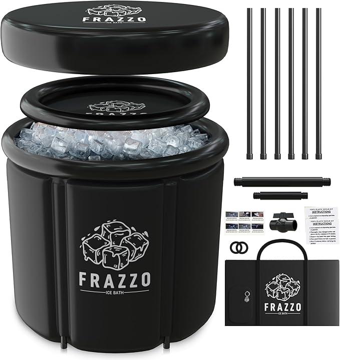 Frazzo Ice Bath Tub for Athlete Recovery - 6 Insulating Layers, 97 -Gallon Capacity, Easy to Transport and Use, Ideal for Cold Therapy and Muscle Relaxation'' 30" x 30"