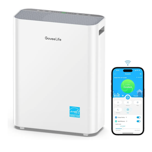 GoveeLife Smart Air Purifiers for Home Large Room, Air Purifiers for Pets with PM2.5 Sensor, Washable Pre-Filter for Pet Hair Lint, 24dB Large Air Purifier with App Control
