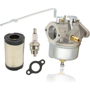 632615 Carburetor Compatible with Tecumseh 632615 632208 632589 H30 H35 Engines, with 35066 Air Filter+L7T Spark Plug