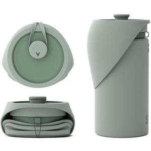 SÄKER Portable Dog Water Bottle, Collapsible Water Bottle for Dogs Perfect for Walking, Hiking and Outdoors | Works as a Portable Water Bowl | Designed in Montreal - 350ml