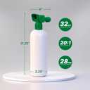 Hose-End Sprayer and 32oz Bottle (2-Pack): Durable Leak-Free 20:1 Ratio Sprayers for Lawn Fertilizer, Turf Cleaner, and Odor Control Use Chemical-Resistant, Refillable Design