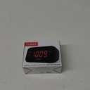 Timex Alarm Clock with Large Display, Digital Alarm Clock for Bedroom Includes 120V Universal Power Adapter (T121B - Black)
