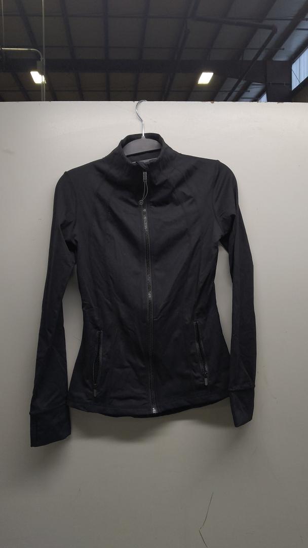 G Gradual Women's Zip Up Workout Jackets with Pockets Slim Fit Cottony Soft Jacket for Running Athletic Yoga (Black,XS)