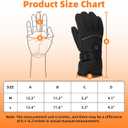 Heated Gloves, 5V 5000mAh Rechargeable Heated Gloves for Men Women, Waterproof & Upgrade Non-Slip with Touchscreen for Sports Outdoor Skiing Climbing Hiking Winter Handwarmer Gifts