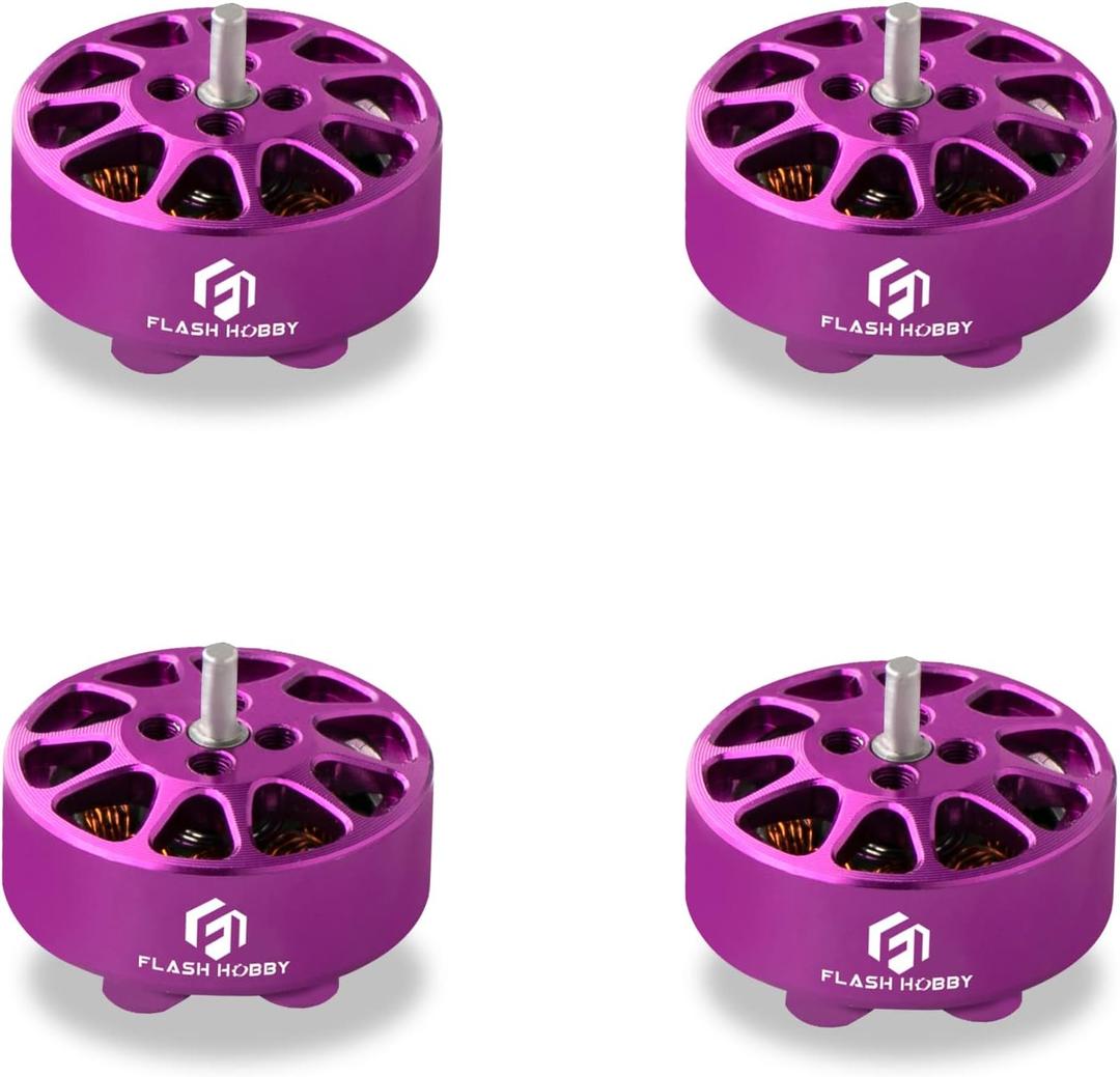 4PCS 1303 Brushless Motor RC Micro Motor for FPV UAV Drone Quadcopter Multicopters Toothpick Drone (8000KV, Purple)
