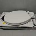 KOHLER 20110-0 Brevia, Slow Close Toilet Seat, Elongated Toilet Seat, Grip-Tight Bumpers Quick-Attach Hardware, White