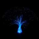 13 inch USB Corded Ice Fiber Optic Mood Novelty Lamps Lighting Glacier Lite with Color-Changing Crystals Base (USB)