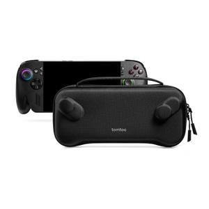 tomtoc Slim Carrying Case for ROG Xbox Ally X/ ROG Xbox Ally 2025, Military Grade Protection Hard Shell Protective Cover, Portable Odorless Felt Travel Bag for Console & Accessories (Black)