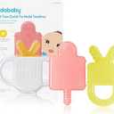 Frida Baby Silicone Teething Toys, 4in1 Teether for Babies & Infants, Teething Relief for 018 Months, NotTooColdtoHold Baby Teether, BPAFree
