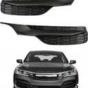 Labwork Front Bumper Fog Light Cover Driver Left Side and Passenger Side Replacement for Honda Accord 2016-2017 1102T2FA51 71112T2FA51