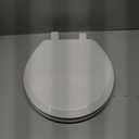 BEMIS 500EC 390 Toilet Seat with Easy Clean & Change Hinges, 1 Pack Round, Cotton White