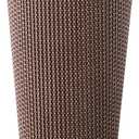 [85 SET]Harvest Pack 16 oz Disposable Coffee Cups, Insulated Ripple Double-Walled Paper Cups with Lids, Brown Geometric, Drinking Cups for Tea Hot Chocolate Drinks To go coffee cups