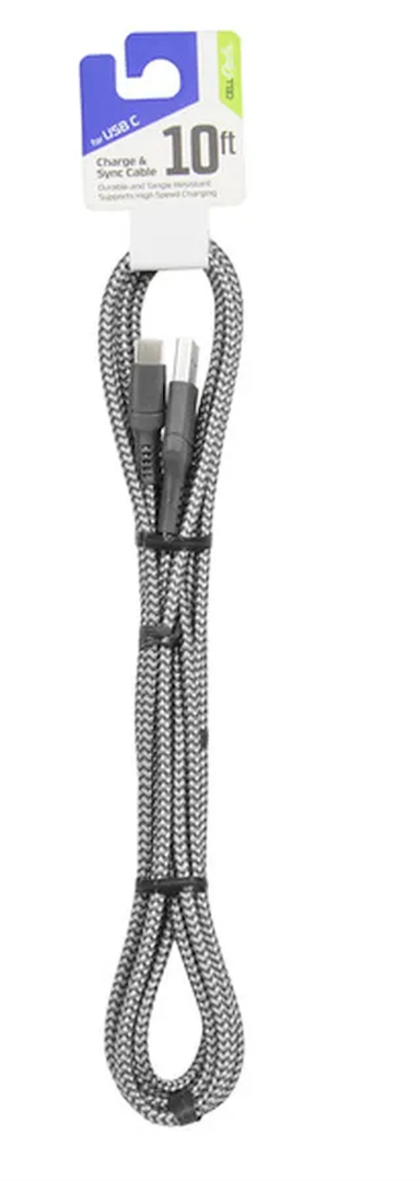 CELL CANDY 10ft. Charge Cables. 4 Pack