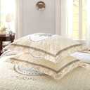 5PCS Tree of Life Quilt Set 100% Cotton Embroidery Bedspread Lightweight Coverlet Set with 2 Throw Pillow Covers for King Size Bed All Season Use, King - 5PCS