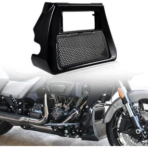 Black Front Chin Spoiler Radiator Cover for Harley CVO Road Street Glide 2023-2026 FLHX FLTRX FLTRXSTSE 2024-2026 FLHXSTSE 2026-later Accessories, Replace# 57200457