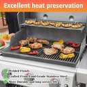 66044 Stainless Steel Warming Rack for Weber Genesis ll E-310, ll S-310, II S-335, II SE-310Grills, Grill Parts for Weber Genesis ll 300 Series Gas Grill Grate, 304Stainless Steel