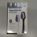 AquaSonic Genuine Duo Series Replacement Brush Heads | for Normal & Sensitive Teeth | Compatible with Duo Series & Home Dental Center Toothbrush Handles | NOT Compatible with Duo Series Pro