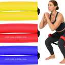 Soulchen 3 Pcs Hip Core System Resistance Bands 20/40/60 Lbs Loop Booty Glute Bands for Working Out to Stretch Strengthen Legs Hips Exercise Equipment for Women Men Adults