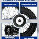 Rear Wheel Kit Rear 80/100-12 Wheel Tire and Rim For Yozma IN10 Dirt Bike