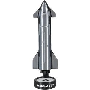 SpaceX Starship Model 1:200 Scale  Space Rocket with LED Lights and Misting Function  Aerospace Collectible Rocket Toy Desktop Ornament, Ideal Gift for Space Enthusiasts (Standard)