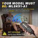 MLSK91-A1 11-Button Remote & Control Box Kit for Mulin Motor Systems | Compatible with Catnapper Power Lift Chairs