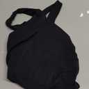 Women V-Neck Longline Sports Bras Low U Back Workout Yoga Athletic Crop Tank Top with Built in Bra Size XL