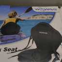 WOOWAVE Kayak Seat Padded Deluxe Paddleboard Seat Adjustable Boat Seat Cushioned Fishing Seat High Back Comfortable Backrest Support for Universal Sit (1 Pack Black)