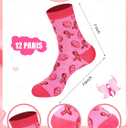 36 Pcs Football Breast Cancer Awareness Gifts for Women Pink out Socks Makeup Bags Pins for Breast Cancer Awareness Month Pink out Football Games