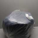 HIGOGOGO Round Stuffed Pouf Ottoman, Corduroy Poufs with Foam Chunk Filling, Furry and Fluffy Pouf Foot Stool Storage Ottoman, 20 X 15 Floor Poufs Foot Rest for Living Room, Navy