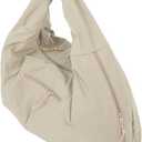 Solid Color Casual Shoulder Bag for Women Lightweight Shopping Tote Large Capacity Versatile Handbag for Camping and Everyday Use Stylish and Comfortable Design