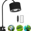 16W Full Spectrum Aquarium Light, 4 Channels Remote ControlAdjustable Gooseneck Freshwater Super Bright Fish Tank Light for Planted Nano Freshwater Aquarium Tank (Medium)