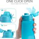 TakeToday Collapsible Water Bottles 32oz, Foldable Travel Water Bottle, BPA Free, Silicone Water Bottle Leakproof for Hiking, International Travel, Outdoors