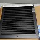 16" X 16" Gable Vent Aluminum Gable Vents for Houses Attic Vent Shed Vents Cover Exterior with Screen Mesh Alloy Wall Vent Ventilation for Home Garage Attic Ceiling - Vent Opening: 14" x 14" Black