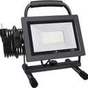 GLORIOUS-LITE 50W LED Work Light, 5000LM LED Flood Lights, 400W Equivalent, IP66 Waterproof, 16ft 5m Cord with Plug, 6500K, Adjustable Working Lights for Workshop Garage, Construction Site