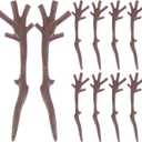 Christmas Snowman Hand - 100Pcs Plastic Twig Accessories for DIY Crafts Cute Decorative Branches for Holiday Home Decor