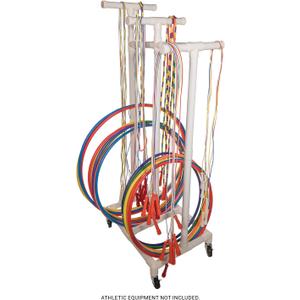 Champion Sports Durable Plastic Hoop Cart, 29 InchL X 19 InchW X 70 InchH